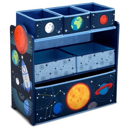 Delta Children Space Adventure 6 Bin Storage Toy O