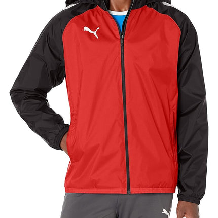 PUMA Men's TeamLIGA All Weather Jacket, Red/Black,