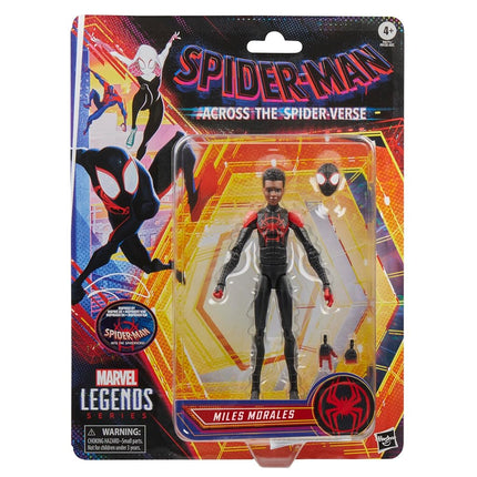 Marvel Legends Series Miles Morales, Spider-Man: Into the Spider-Verse Collectible 6 Inch Action Figure, Red and Black