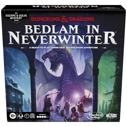 Hasbro Gaming Dungeons & Dragons: Bedlam in Neverwinter Board Game, Escape Room, Co-op Strategy Games for Kids 12 Years and Up, 2-6 Players, 3 Acts Approx. 90 Minutes Each