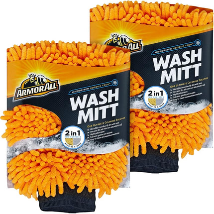 Armor All Microfiber Car Wash Mitt, Car Wash Glove