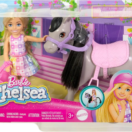 Barbie Club Chelsea Doll, Horse & Riding Theme Playset