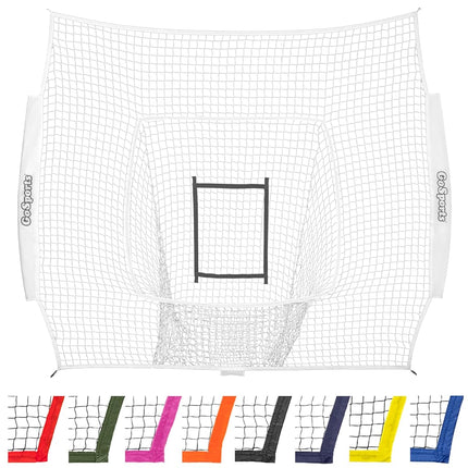 GoSports Team Tone Replacement 7 ft x 7 ft Baseball/Softball Net - Compatible with GoSports Brand 7 ft x 7 ft Baseball Net - Frame Not Included - White