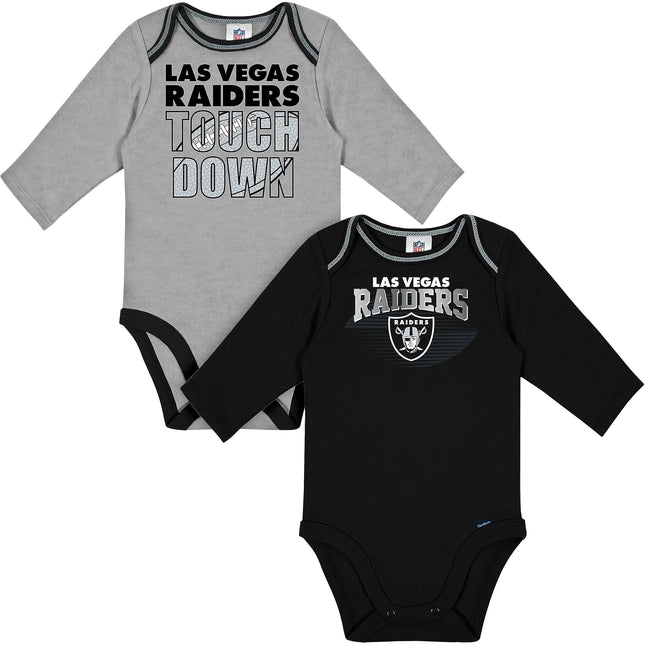Gerber NFL Baby Boys' 2 Pack Long Sleeve Bodysuit,
