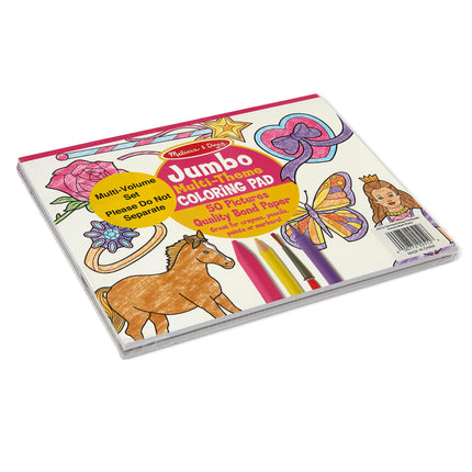 Paquete de cuaderno de pegatinas/libros para colorear para niñas de Melissa & Doug