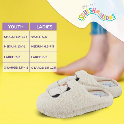 Squishmallows Kids Slippers and Womens Slippers Gifts for Women Extra Cozy Fuzzy House Slippers Slip On, Aqua, 13-14 Little Kid