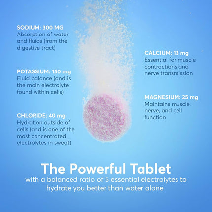 Nuun Sport: Electrolyte-Rich Sports Drink Tablets, Citrus Fruit, Box of 8 Tubes (80 servings), Sports Drink for Replenishment of Essential Electrolytes Lost Through Sweat