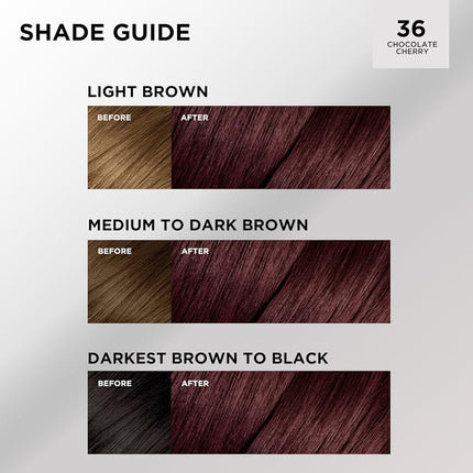 L'Oreal Paris Feria Permanent Hair Color, Chocolate Cherry, 2 Count