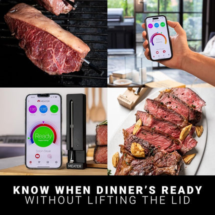 MEATER SE: Smart Bluetooth Wireless Meat Thermometer Digital | 50+ Master Class Recipes in Free App | Internal & Ambient Temp | Ideal for Oven, Grill, Kitchen, BBQ, Smoker, Air Fryer, Sous Vide