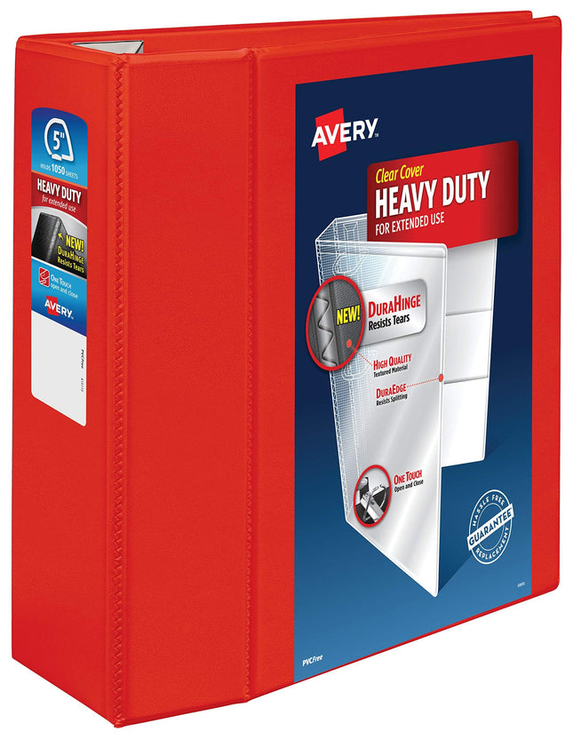 Avery Heavy-Duty View 3 Ring Binder, 5 Inch EZD Ri
