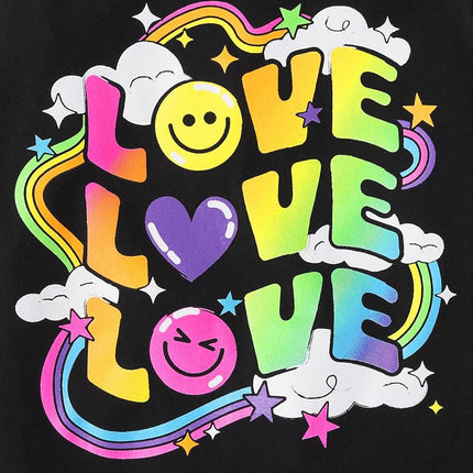 The Children's Place Girl Power Short Sleeve Graphic T-Shirts,multipacks, Love/Girls Can Do Anything 2-Pack, Small