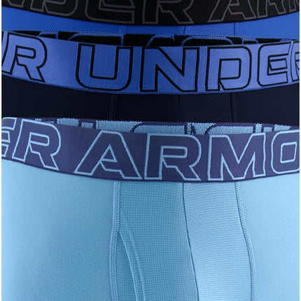 Under Armour Men's Multi-Pack Standard Tech 6" Inseam Boxer Brief, Blue Smoke, 3XL