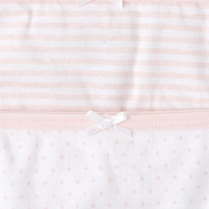 The Children's Place Pack variado de calzoncillos de algodón para niñas, paquete de 10 unidades en rosas/blancos, talla XXS