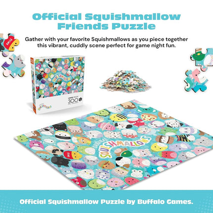 Buffalo Games - Squishmallows Friends - 300 Large Piece Jigsaw Puzzle