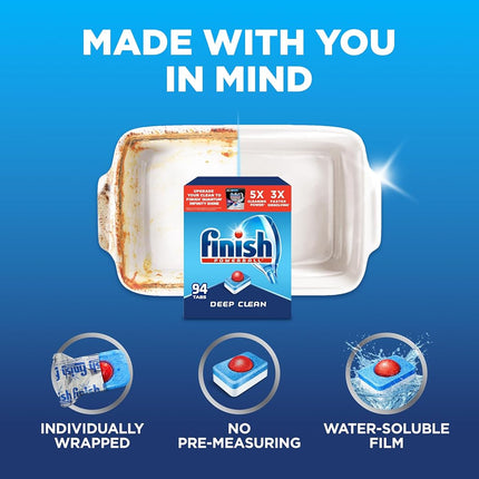 All In 1, Dishwasher Detergent - Powerball - Dishwashing Tablets - Dish Tabs, Fresh Scent, 94 Count Each . 1 Pack- 94 Count