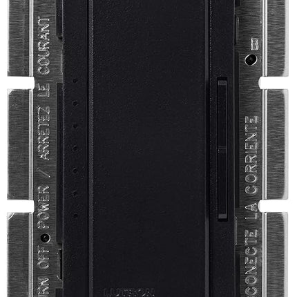 Interruptor atenuador Lutron Maestro C.L para bombillas LED, halógenas e incandescentes regulables, unipolar o multubicación, MACL-153M-MN, Midnight