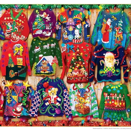 MasterPieces Puzzle de 1000 pièces pour adultes, famille ou enfants - Chandails de Noël - 48,9 x 67,9 cm - Entreprise familiale américaine de puzzles