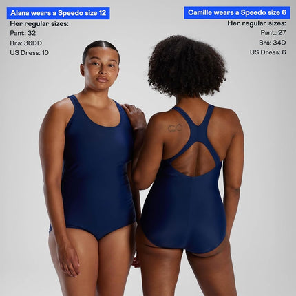 Speedo Women's Swimsuit One Piece Powerflex Ultraback Solid
