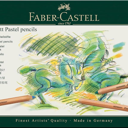 Faber-Castell Pitt Pastel Colour Pencils Tin of 60, Assorted, (27-112160)