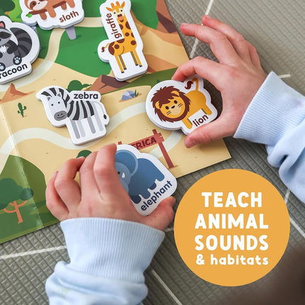 Curious Columbus Zoo Animal Fridge Magnets for Toddlers 1-3 Year Olds