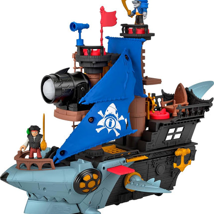 Imaginext Shark Bite Pirate Ship Playset, 2 Action
