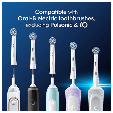Oral-B Pro Sensitive Clean Electric Toothbrush Heads, 10 Count - Extra Soft Bristles, Original Replacement Brush Heads, Deep Plaque Removal, Gentle Cleaning for Teeth & Gums, Mailbox Compatible,