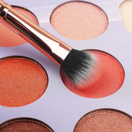 Juego de 16 brochas de maquillaje Real Perfection con 1 perfilador de cejas, sintéticas de primera calidad para base, difuminar, polvos faciales, sombra de ojos, corrector y kit de herramientas de maquillaje