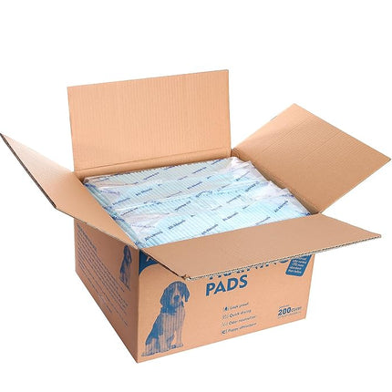 HONEY CARE All-Absorb A07 Bulk Packaging Training Pads, Blue, Large - 22" x 23" 200ct