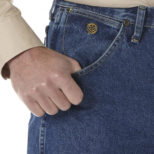 George Strait by Wrangler Men's Cowboy Cut Jean, Relaxed Fit, Heavyweight Denim,37 x 34
