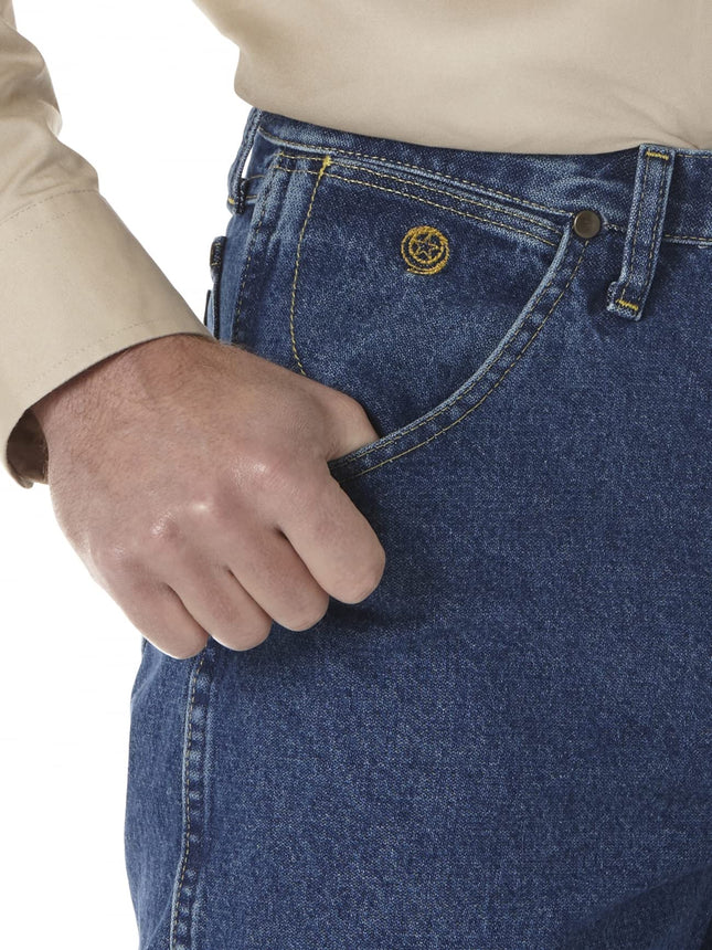 Wrangler Men's George Strait Cowboy Cut Relaxed Fit Jean, Stonewashed, 38W x 36L