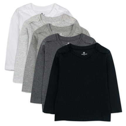 HonestBaby Unisex Baby Multipack Long Sleeve T-Shi