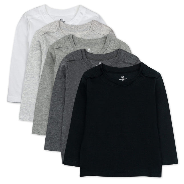 HonestBaby Unisex Baby Multipack Long Sleeve T-Shi