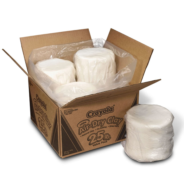 Crayola Air Dry Clay 25 lb Value Pack White