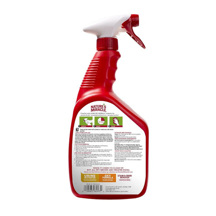 Nature’s Miracle Advanced Cat Stain And Odour Eliminator, Sunny Lemon Scent, 946ml, Severe Mess Enzymatic Formula, Pet Urine Destroyer, Multi-Surface Cleaner - Use On Carpet & Furniture, Trigger Spray