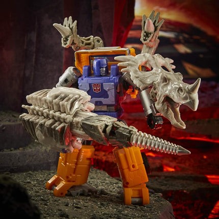 Transformers Toys Generations War for Cybertron: Kingdom Deluxe WFC-K15 Ractonite Fossilizer Action Figure - Kids Ages 8 and Up, 5.5-inch Multicolor F0674