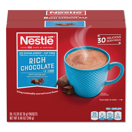 NES61411 - Nestle No-Sugar-Added Hot Cocoa Mix Env