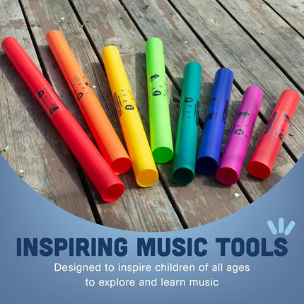 Constructive Playthings Boomwhackers Tubes, Music Making for Kids, Classroom Toys, Ages 3 Years and Up