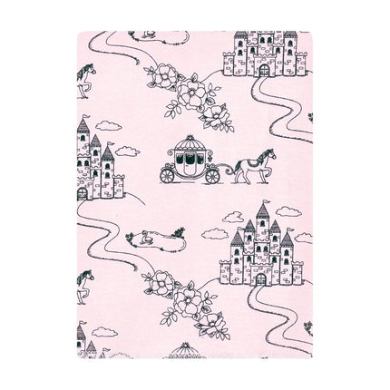 Hudson Baby Unisex Baby Flannel Burp Cloth 12pk, Fairytale Princess, One Size