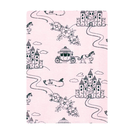 Hudson Baby Unisex Baby Flannel Burp Cloth 12pk, Fairytale Princess, One Size