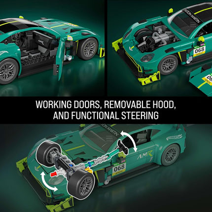 Mattel Brick Shop Hot Wheels ’24 Aston Martin Vantage GT3 Building Set