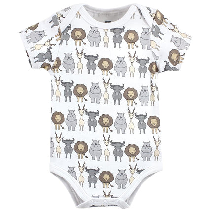 Bodysuits de algodón unisex para bebé Hudson Baby, león de safari, 6-9 meses, león de safari, 6-9 meses