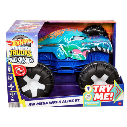 Hot Wheels Monster Trucks Mega-Wrex Alive RC, Remote-Control Toy