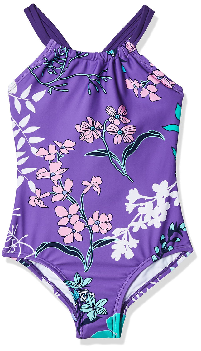 Kanu Surf Girls' Jasmine Beach Sport Halter One Pi