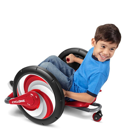 Radio Flyer Cyclone Three Wheel 306 Degree Spin Arm Powered Trike for Hours of Outdoor Fun for Ages 3-7