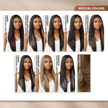 Sensationnel Bare Luxe Lace Glueless Lace Wig - 13X6 Unit 7 (Color:1B OFF BLACK)