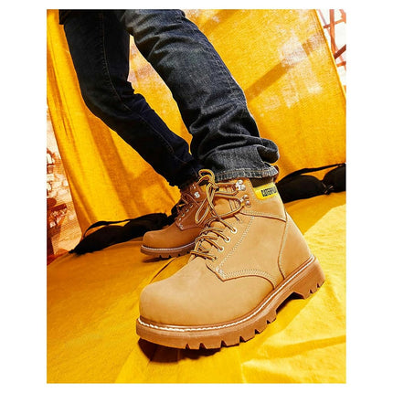 Caterpillar Men's 2nd Shift 6" Plain Soft Toe Boot,Honey,13 M US