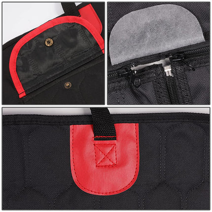 Housse de siège arrière DNA Motoring PETM-001 pour chien 100 % étanche, résistante aux rayures, hamac antidérapant, très durable, style banquette, protection de siège pour animaux de compagnie, compatible avec les voitures, les camions et les SUV.