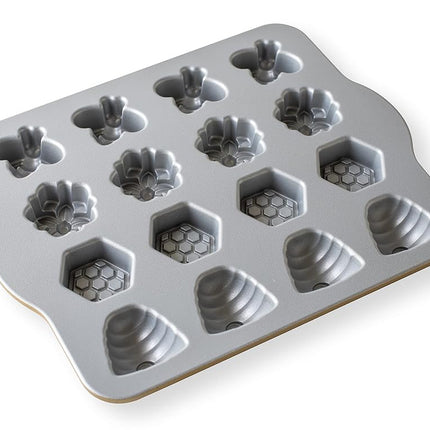 Nordic Ware Busy Bee Bitelet Pan, Toffee, 1.75 Cups