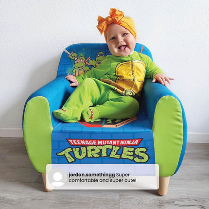 Fauteuil en mousse Tortues Ninja de Delta Children pour enfants, vert