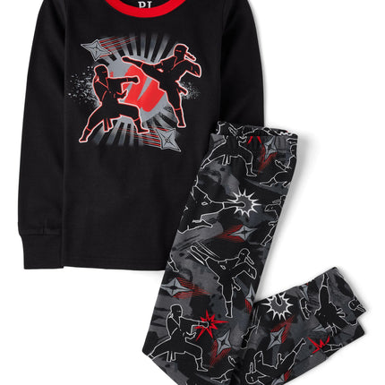 The Children's Place Boys' Long Sleeve Snug Fit Co